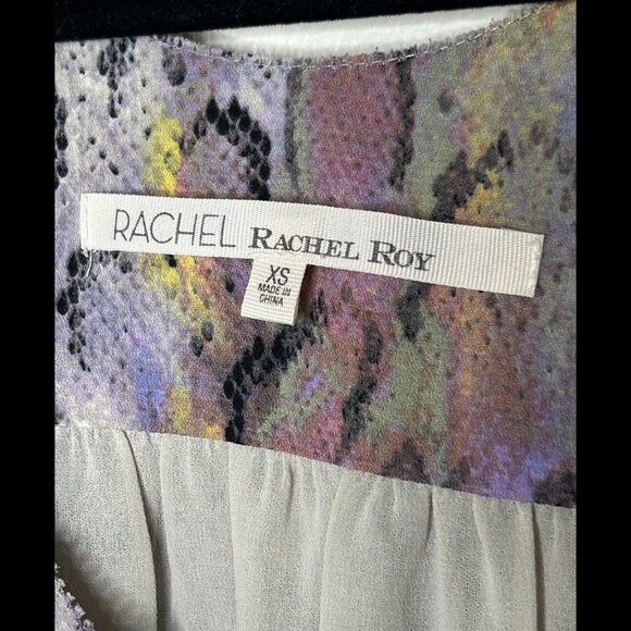 RACHEL Rachel Roy Gorgeous Purple Rainbow Snakeskin Tank Top Size XS - Picture 3 of 4